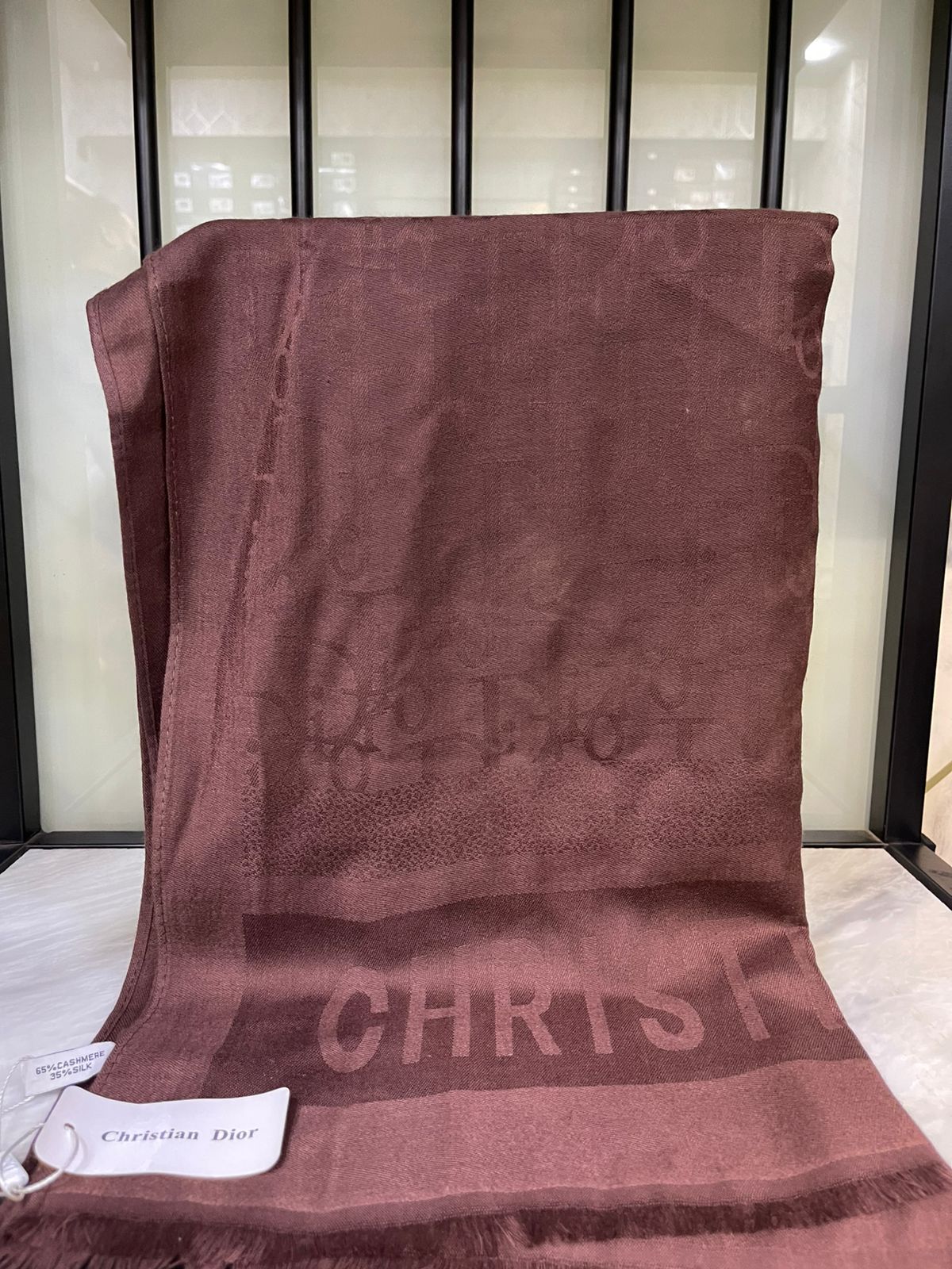 Chanel Maroon Scarf/Stole