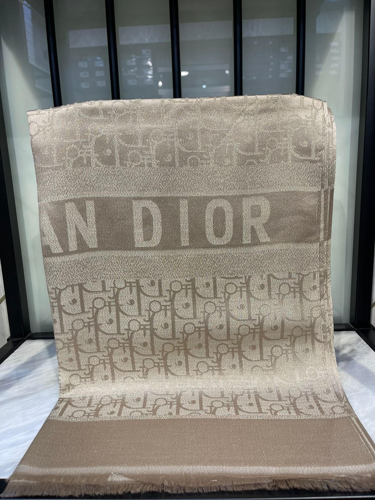 Cristian Dior Brown Scarf/Stole