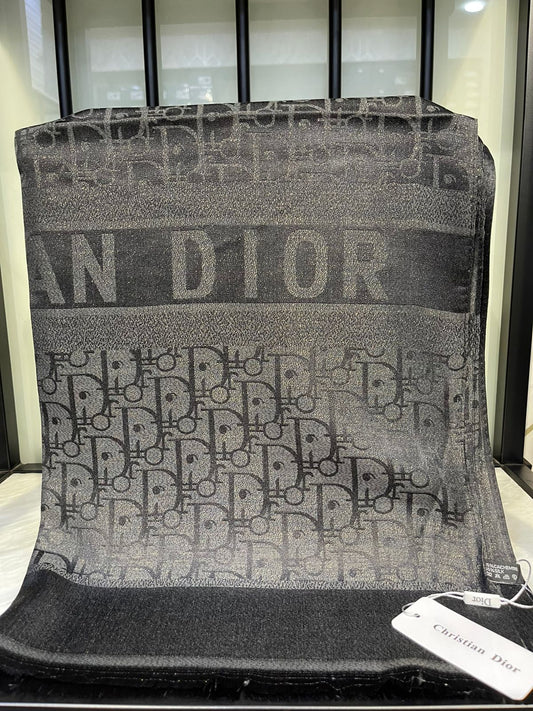 Cristian Dior Black Scarf/Stole