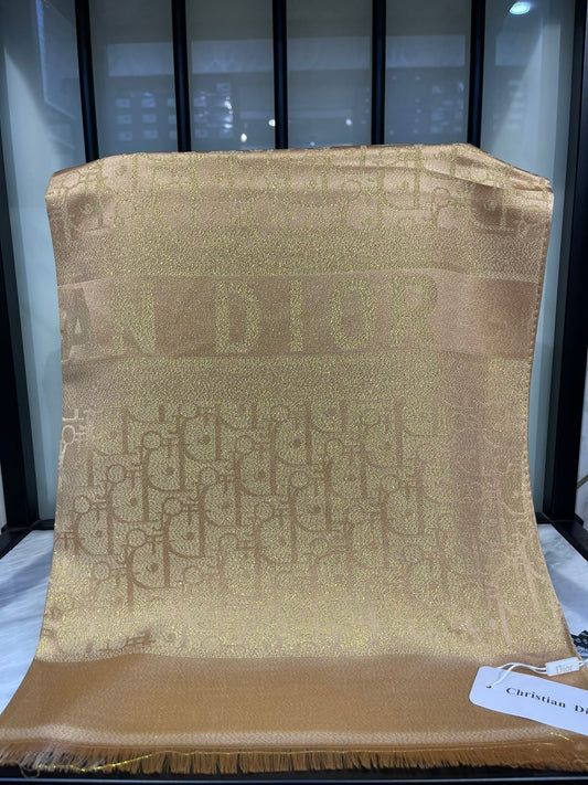 Cristian Dior Light Brown Scarf/Stole