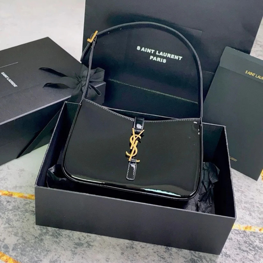 YSL Hobo Patent Leather Handbag