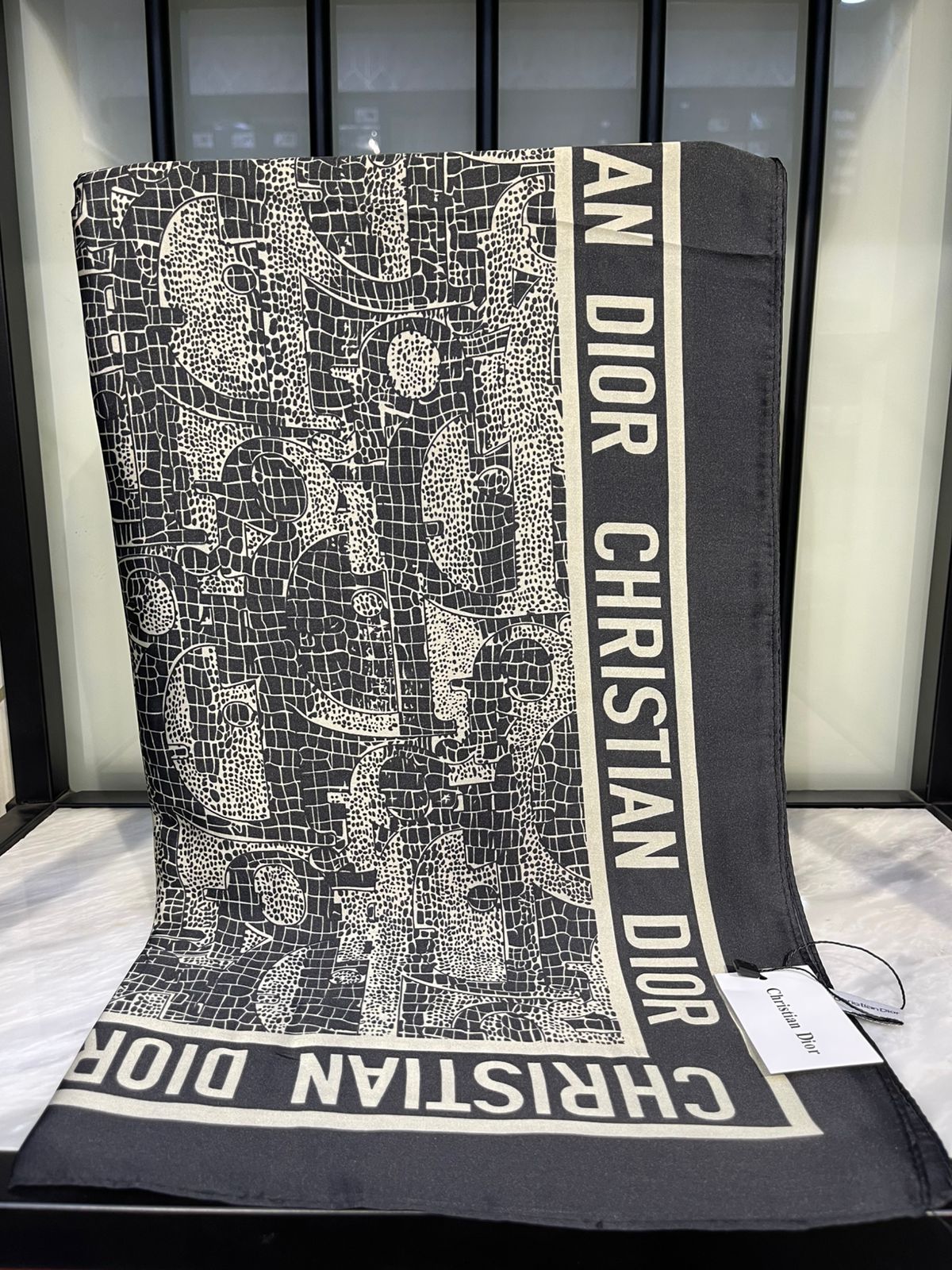 Cristian Dior Black Scarf/Stole